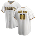 Custom San Diego Padres White Home Replica Baseball Jersey