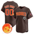 Custom San Diego Padres x Dragon Ball Brown Vapor Premier Limited Jersey - All Stitched Baseball Jersey