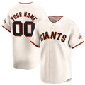 Custom San Francisco Giants Active Player Cream Home Limited Stitched Baseball Jersey