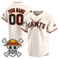 Custom San Francisco Giants x One Piece Cream Vapor Premier Limited Jersey - Stitched Baseball Jersey