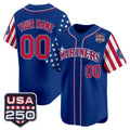 Custom Seattle Mariners America 250 Edition Vapor Premier Limited Royal Stitched Baseball Jersey