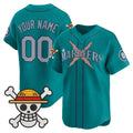 Custom Seattle Mariners x One Piece Teal Vapor Premier Limited Jersey - Stitched Baseball Jersey