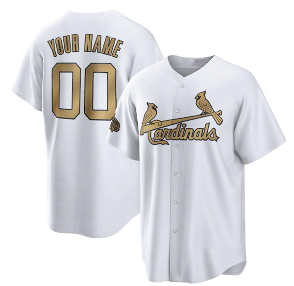 Custom St. Louis Cardinals Active Player 2022 All-Star Cool Base White Stitched Baseball Jersey