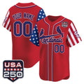 Custom St. Louis Cardinals America 250 Edition Vapor Premier Limited Red Stitched Baseball Jersey