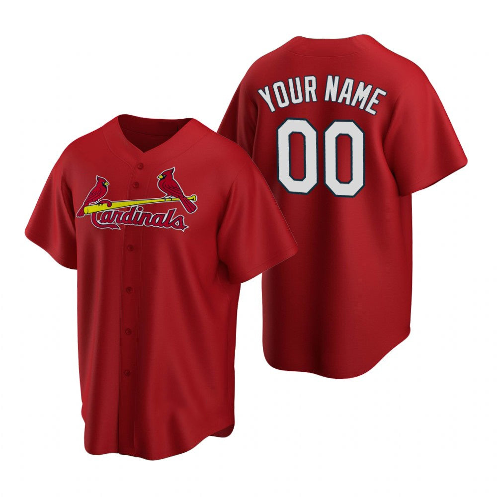 Custom St. Louis Cardinals Red Stitched Cool Baseball Jersey