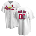 Custom St. Louis Cardinals White Home Replica Baseball Jersey