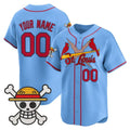 Custom St. Louis Cardinals x One Piece Blue Vapor Premier Limited Jersey - Stitched Baseball Jersey