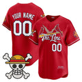 Custom St. Louis Cardinals x One Piece Red Vapor Premier Limited Jersey - Stitched Baseball Jersey