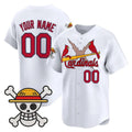 Custom St. Louis Cardinals x One Piece White Vapor Premier Limited Jersey - Stitched Baseball Jersey