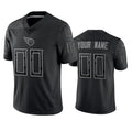 Custom T.Titans Active Player Black Reflective Limited Stitched Jersey