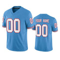 Custom T.Titans Active Player Light Blue 2023 F.U.S.E. Vapor Limited Throwback Stitched Jersey