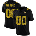 Custom T.Titans Black Leopard Print Fashion Vapor Limited Jersey