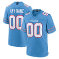 Custom T.Titans Light Blue Game Jersey