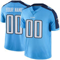 Custom T.Titans Light Blue Vapor Untouchable Player Limited Jersey
