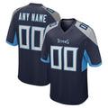 Custom T.Titans Navy Jersey