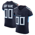 Custom T.Titans Navy Vapor F.U.S.E. Elite Jersey