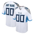 Custom T.Titans White Game Jersey