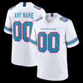 Custom T.Titans White Game Jersey 2