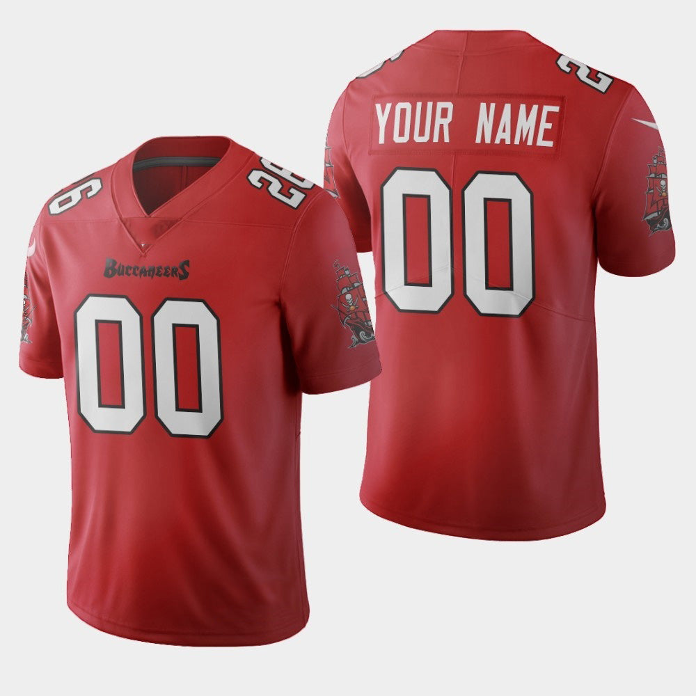 Custom TB.Buccaneers 2020 Vapor Limited Red Jersey