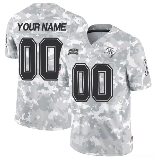 Custom TB.Buccaneers Active Player 2024 F.U.S.E Arctic Camo Salute To Service Limited Stitched Jersey
