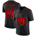 Custom TB.Buccaneers Black Team Logo Dual Overlap Limited Jersey