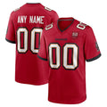 Custom TB.Buccaneers Red 50th Season Game Jersey