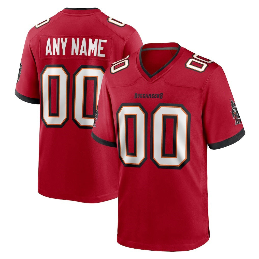 Custom TB.Buccaneers Red Team Game Jersey
