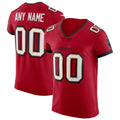 Custom TB.Buccaneers Red Vapor Elite Jersey