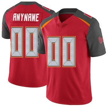 Custom TB.Buccaneers Red Vapor Untouchable Player Limited Jersey