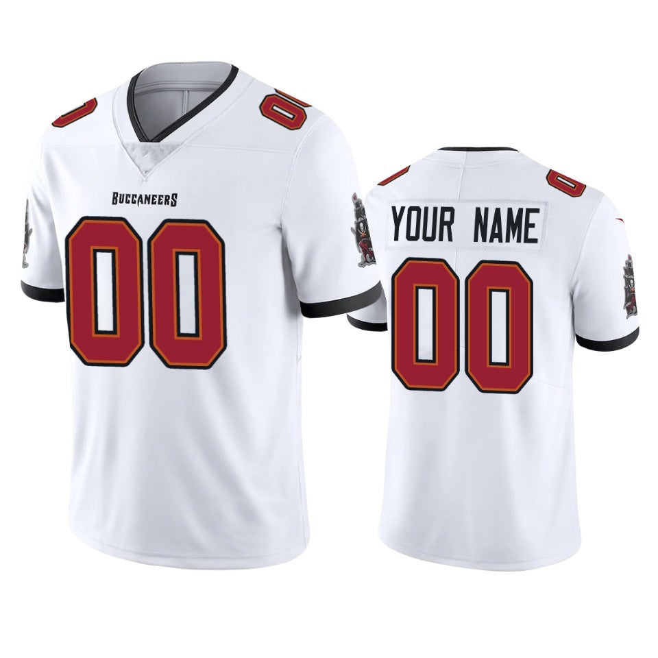 Custom TB.Buccaneers White 2020 Vapor Limited Jerseys