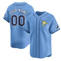 Custom Tampa Bay Rays Active Player Light Blue Alternate Stitched Baseball Jersey