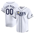 Custom Tampa Bay Rays Active Player White Home Limited Stitched Baseball Jersey