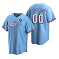 Custom Texas Rangers Active Player Blue 2023 World Series Stitched Baseball Jersey