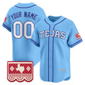 Custom Texas Rangers Blue 2026 City Connect Vapor Premier Limited Jersey - All Stitched