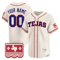 Custom Texas Rangers Cream 2026 City Connect Vapor Premier Limited Jersey - All Stitched