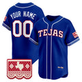 Custom Texas Rangers Royal 2026 City Connect Vapor Premier Limited Jersey - All Stitched