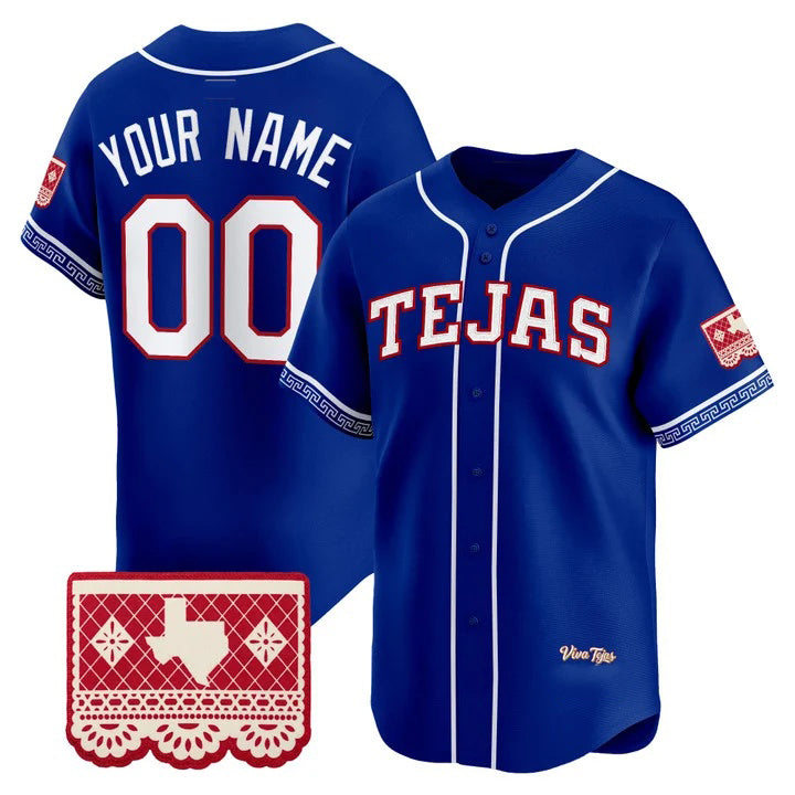 Custom Texas Rangers Royal 2026 City Connect Vapor Premier Limited Jersey - All Stitched