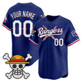 Custom Texas Rangers x One Piece Royal Vapor Premier Limited Jersey - Stitched Baseball Jersey