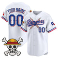 Custom Texas Rangers x One Piece White Vapor Premier Limited Jersey - Stitched Baseball Jersey