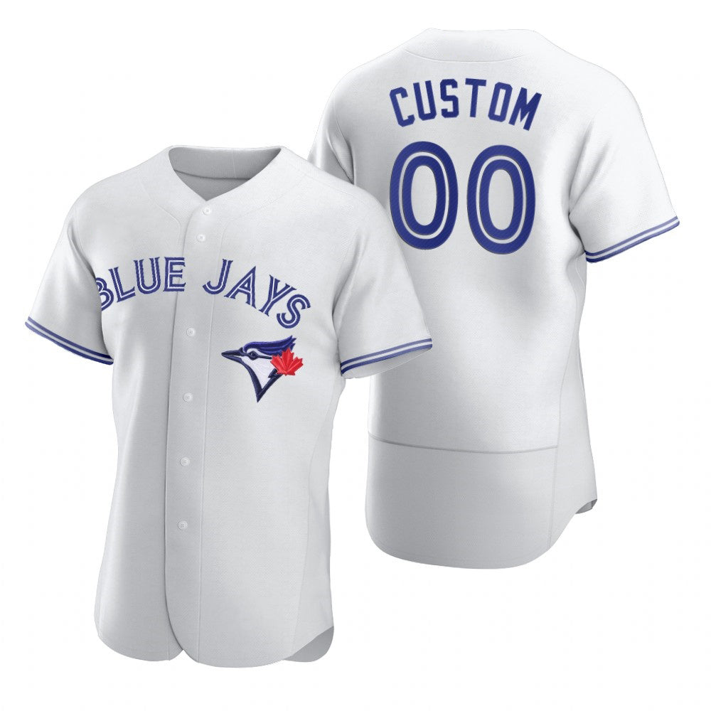 Custom Toronto Blue Jays White 2020 Stitched Flex Baseball Jersey