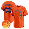 Custom Toronto Blue Jays x Dragon Ball Orange Vapor Premier Limited Jersey - All Stitched Baseball Jersey