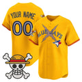 Custom Toronto Blue Jays x One Piece Gold Vapor Premier Limited Jersey - Stitched Baseball Jersey