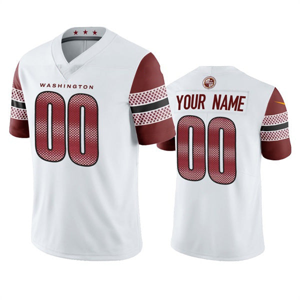 Custom W.Commanders 2022 White Vapor Untouchable Stitched Jersey
