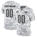 Custom W.Commanders Active Player 2024 F.U.S.E Arctic Camo Salute To Service Limited Stitched Jersey
