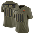 Custom W.Commanders Active Player Olive 2025 Salute to Service Limited Stitched Jersey
