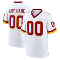 Custom W.Commanders White Game Jersey