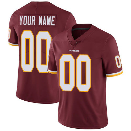 Custom W.Redskins Home Burgundy Red Vapor Untouchable Limited Jersey