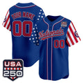 Custom Washington Nationals America 250 Edition Vapor Premier Limited Royal Stitched Baseball Jersey