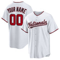 Custom Washington Nationals White Home Replica Baseball Jersey