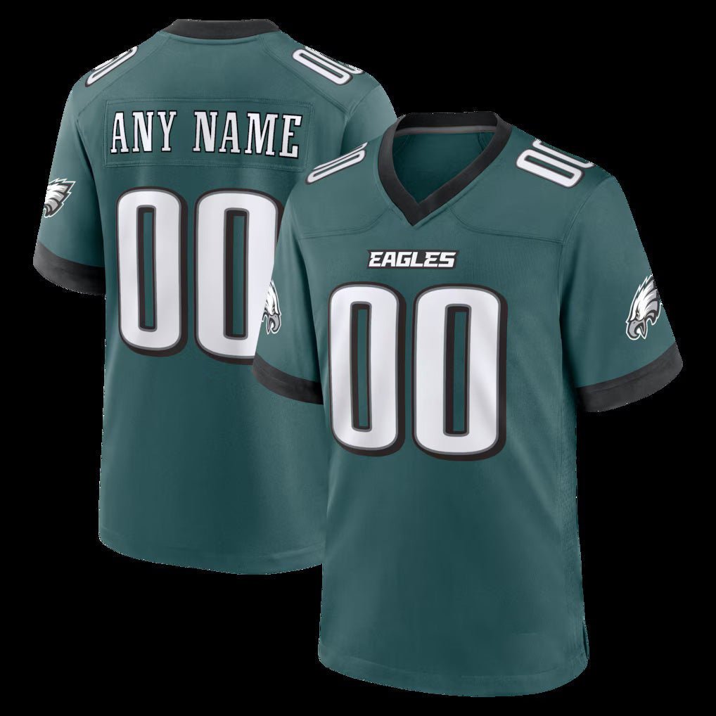 Custom P.Eagles Midnight Green Team Game Jersey